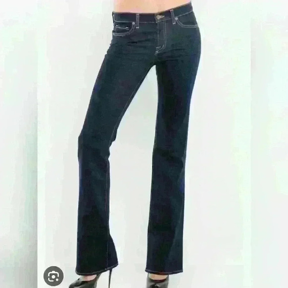 BEBE  FLAIR DARK JEANS SIZE 26 - Picture 1 of 7